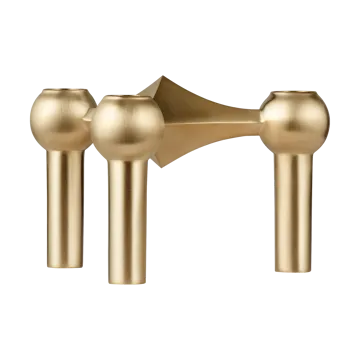 Portacandela Nagel - Ottone spazzolato - STOFF Nagel