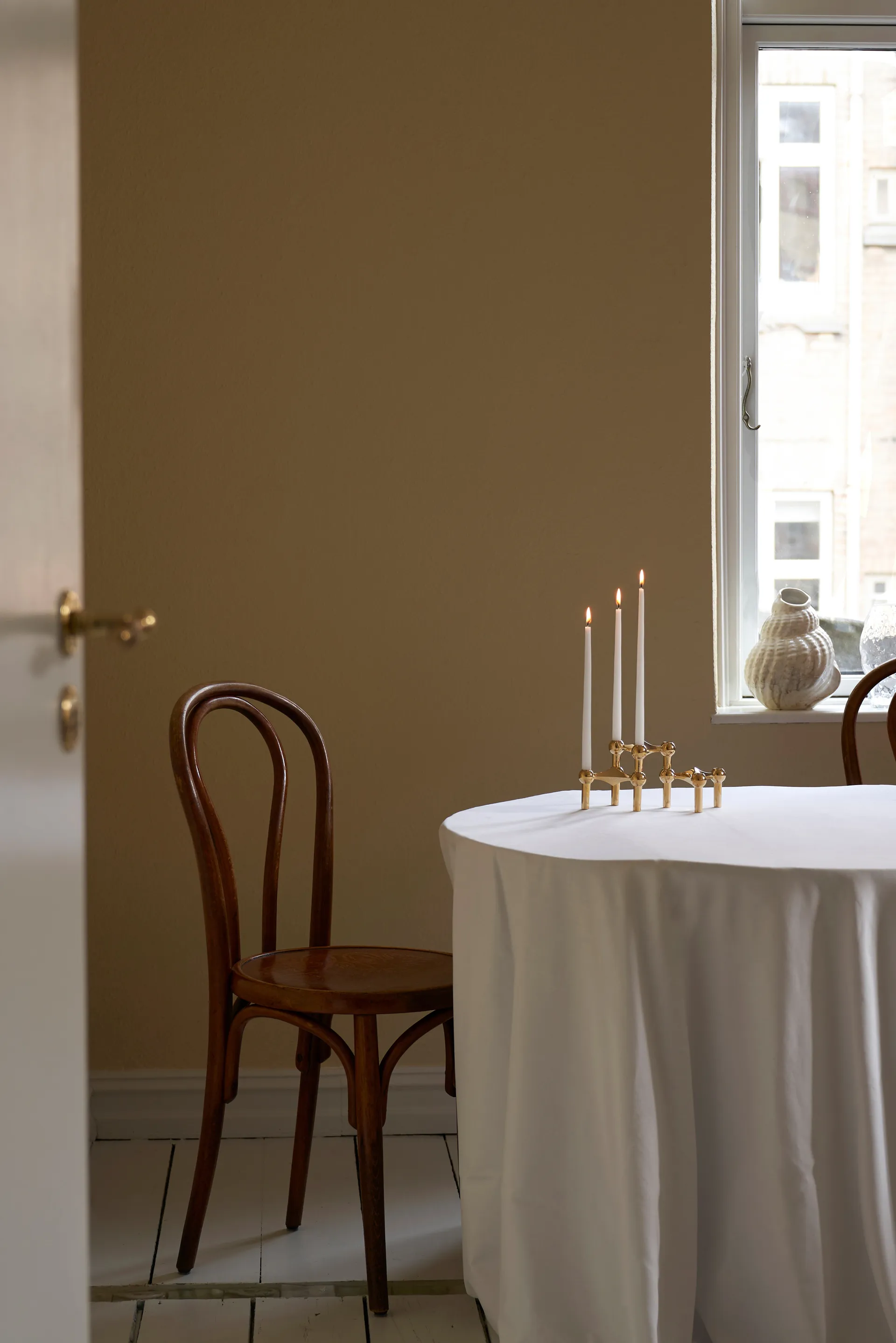 Portacandela Nagel, ottone STOFF Nagel