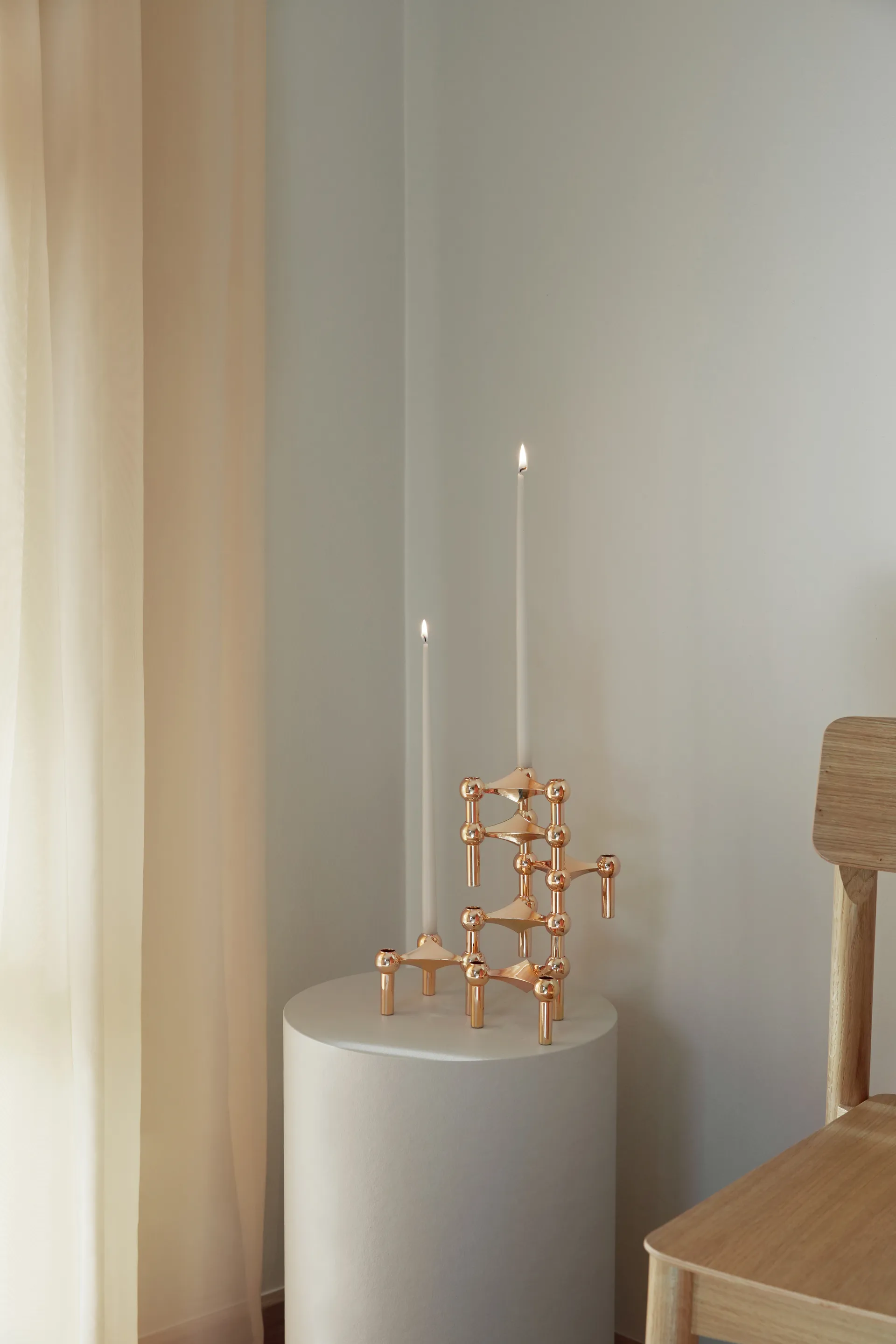 Portacandela Nagel, Rosé gold STOFF Nagel