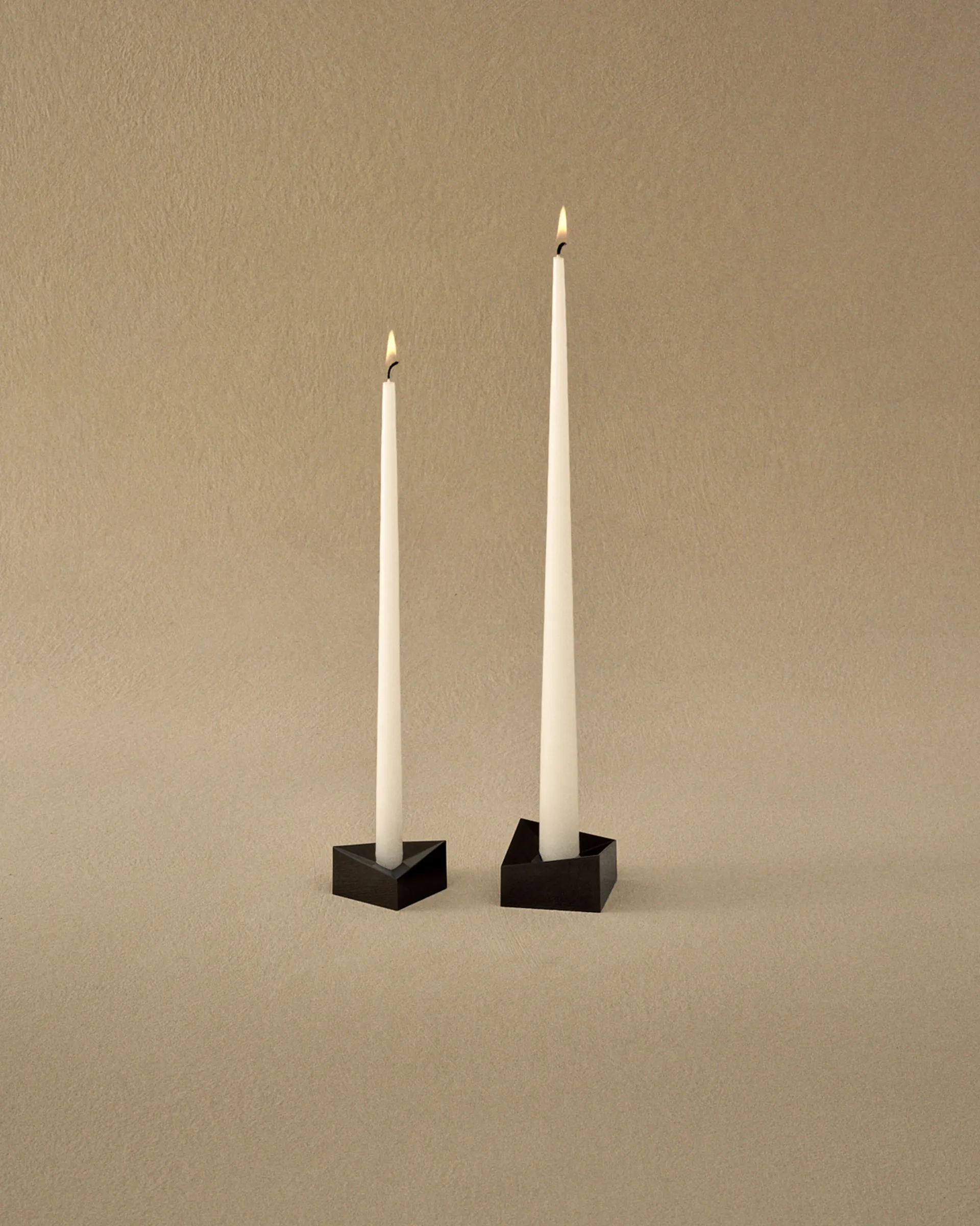Portacandela piccolo STOFF Nagel Reflect 2,7 cm, Nero, cromo STOFF Nagel