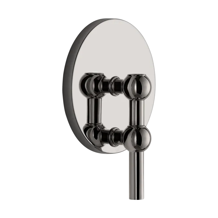 Portacandele da parete STOFF Nagel - Cromo nero - STOFF Nagel