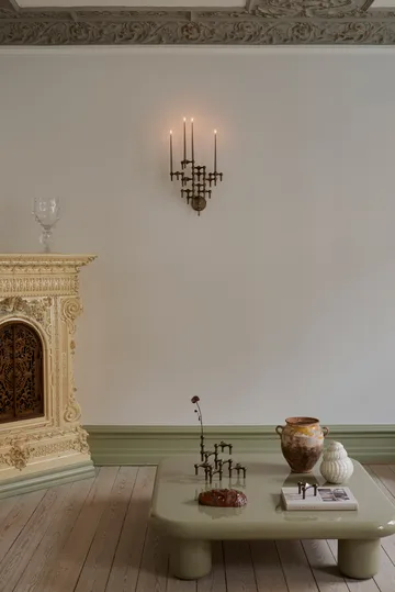 Portacandele da parete STOFF Nagel - Ottone bronzato - STOFF Nagel