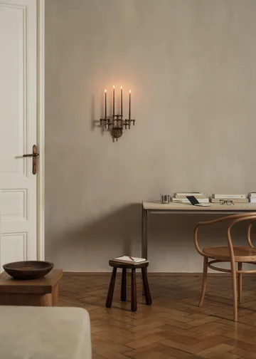 Portacandele da parete STOFF Nagel - Ottone bronzato - STOFF Nagel