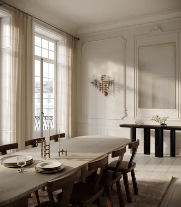 Portacandele da parete STOFF Nagel - Ottone bronzato - STOFF Nagel