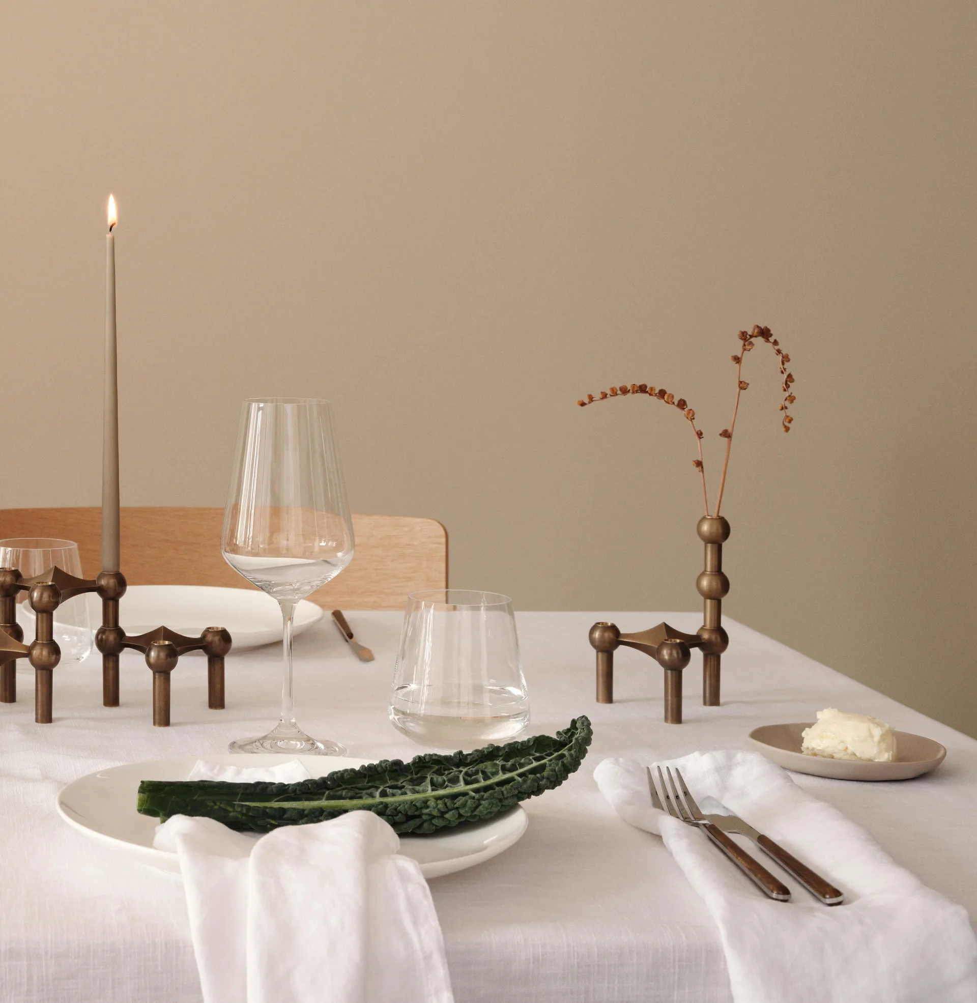 STOFF Nagel vaso, Ottone bronzato STOFF Nagel