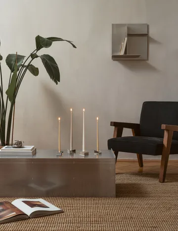 Portacandela grande STOFF Nagel Reflect 3,2 cm - Cromo - STOFF