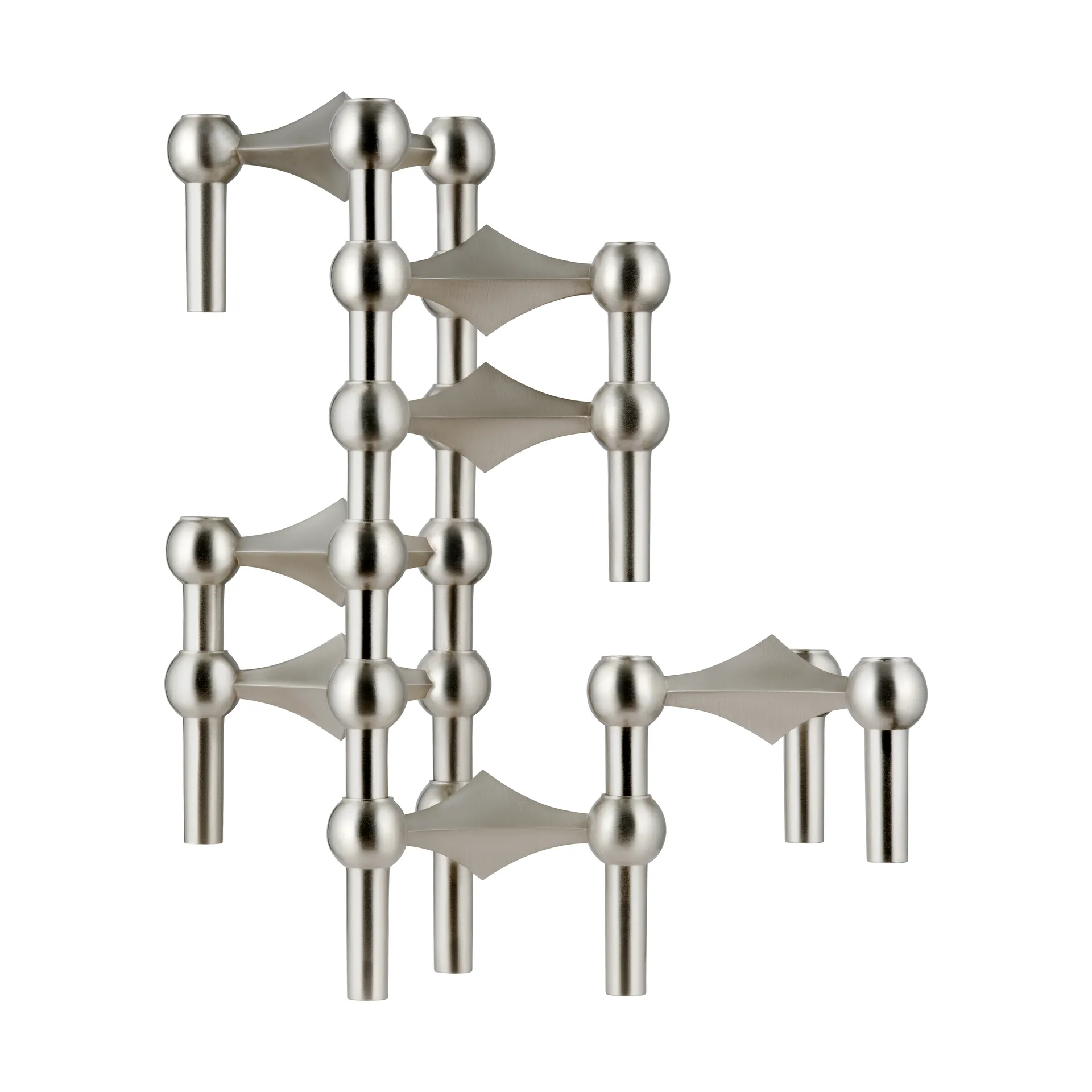 Portacandela Nagel, Cromo spazzolato STOFF