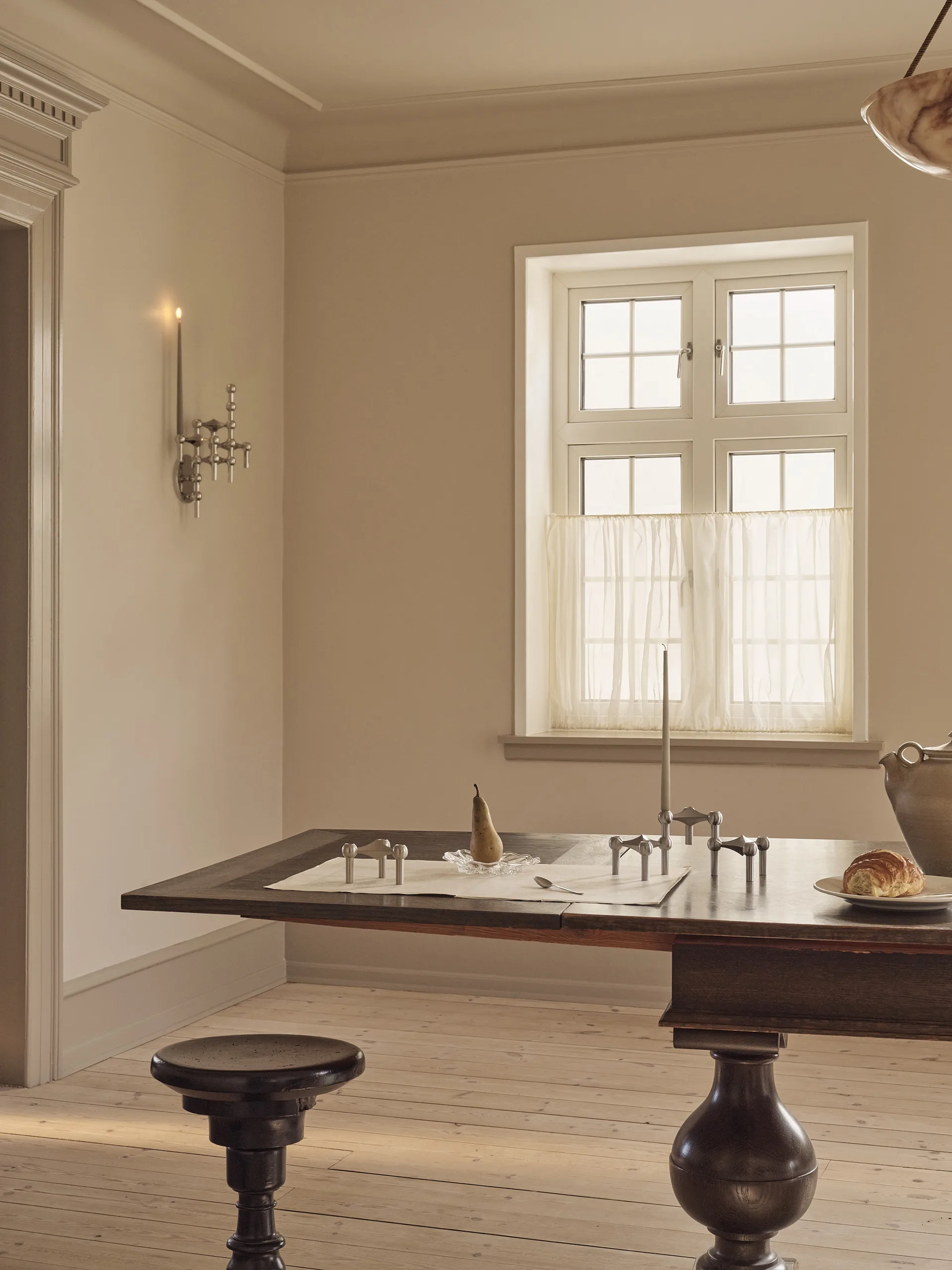 Portacandela Nagel, Cromo spazzolato STOFF