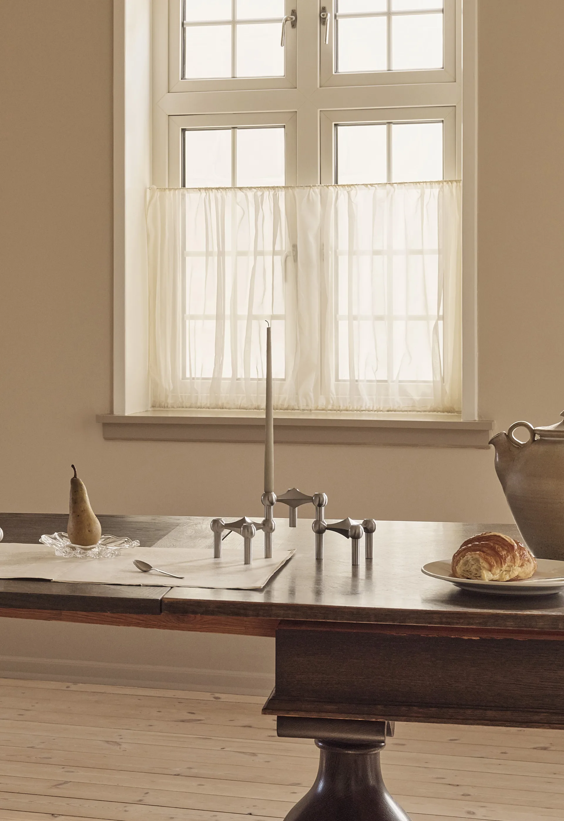 Portacandela Nagel, Cromo spazzolato STOFF