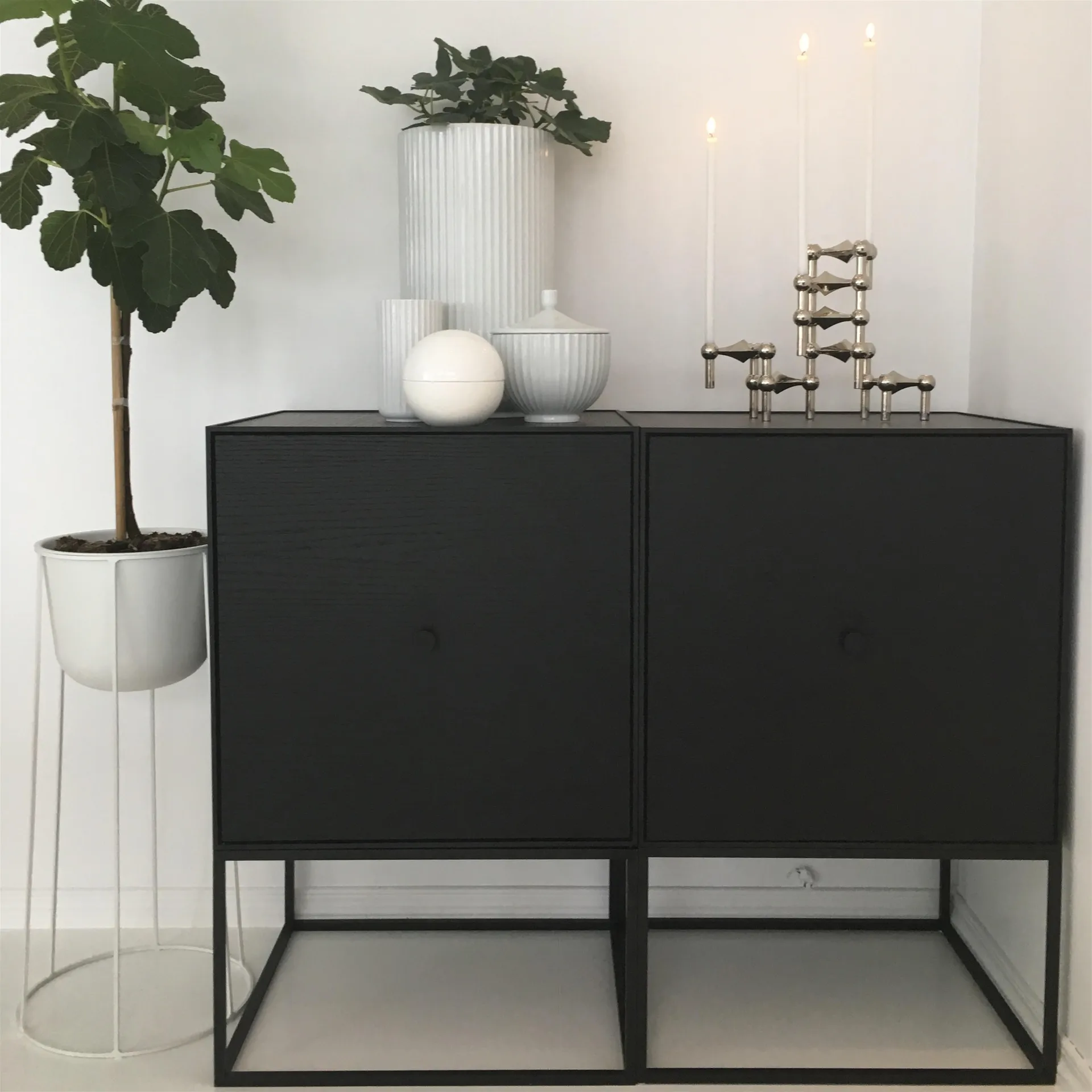 Portacandela Nagel, cromo STOFF