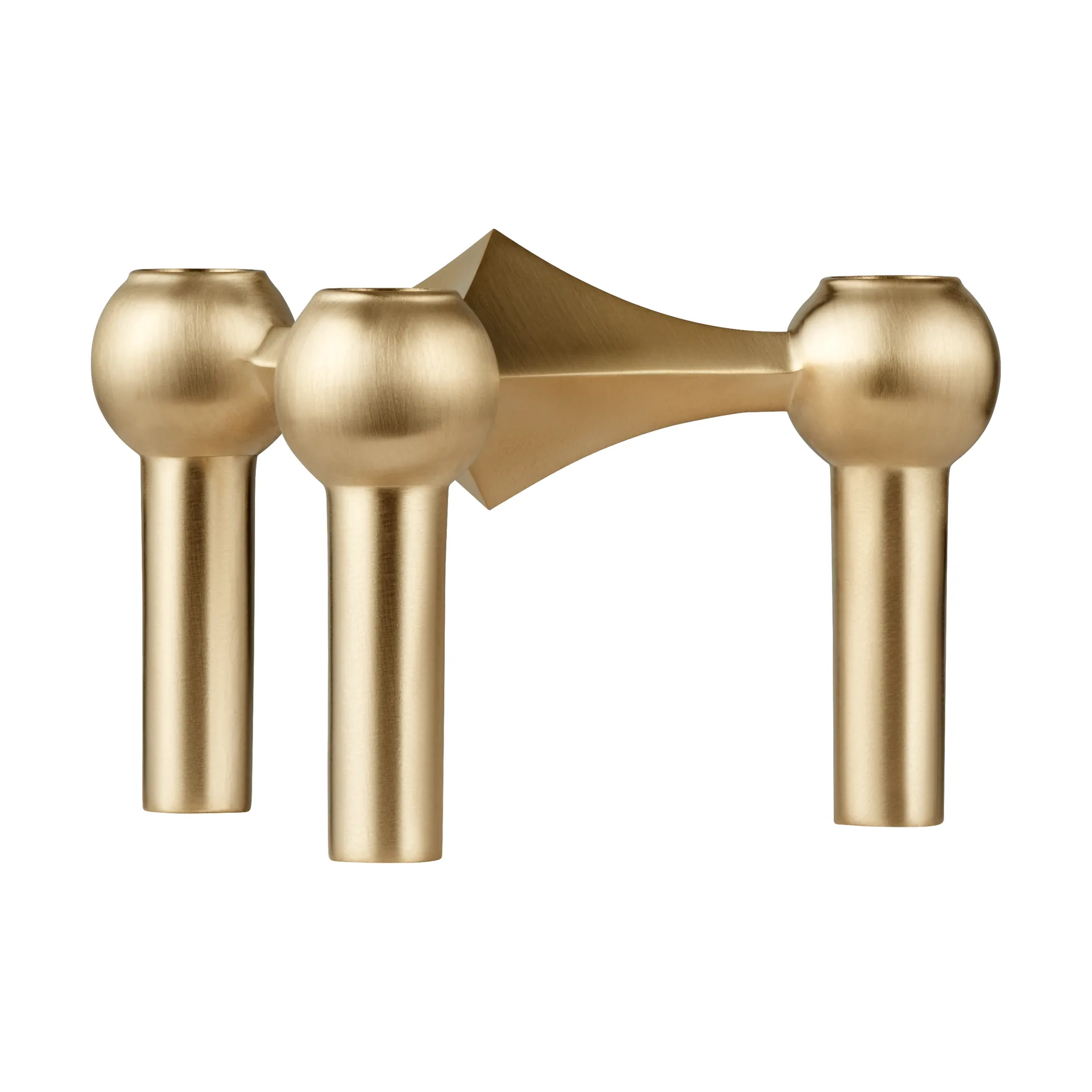 Portacandela Nagel, Ottone spazzolato STOFF