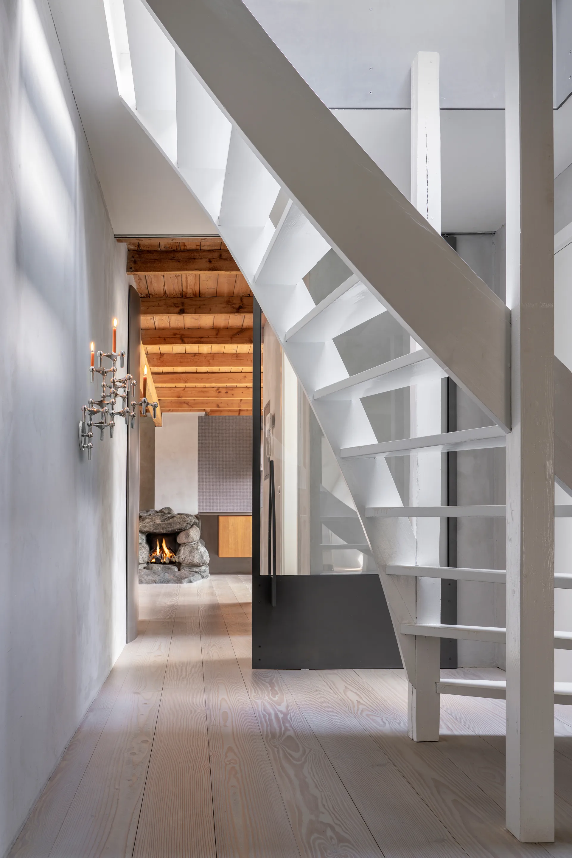 Portacandele da parete STOFF Nagel, Cromo STOFF