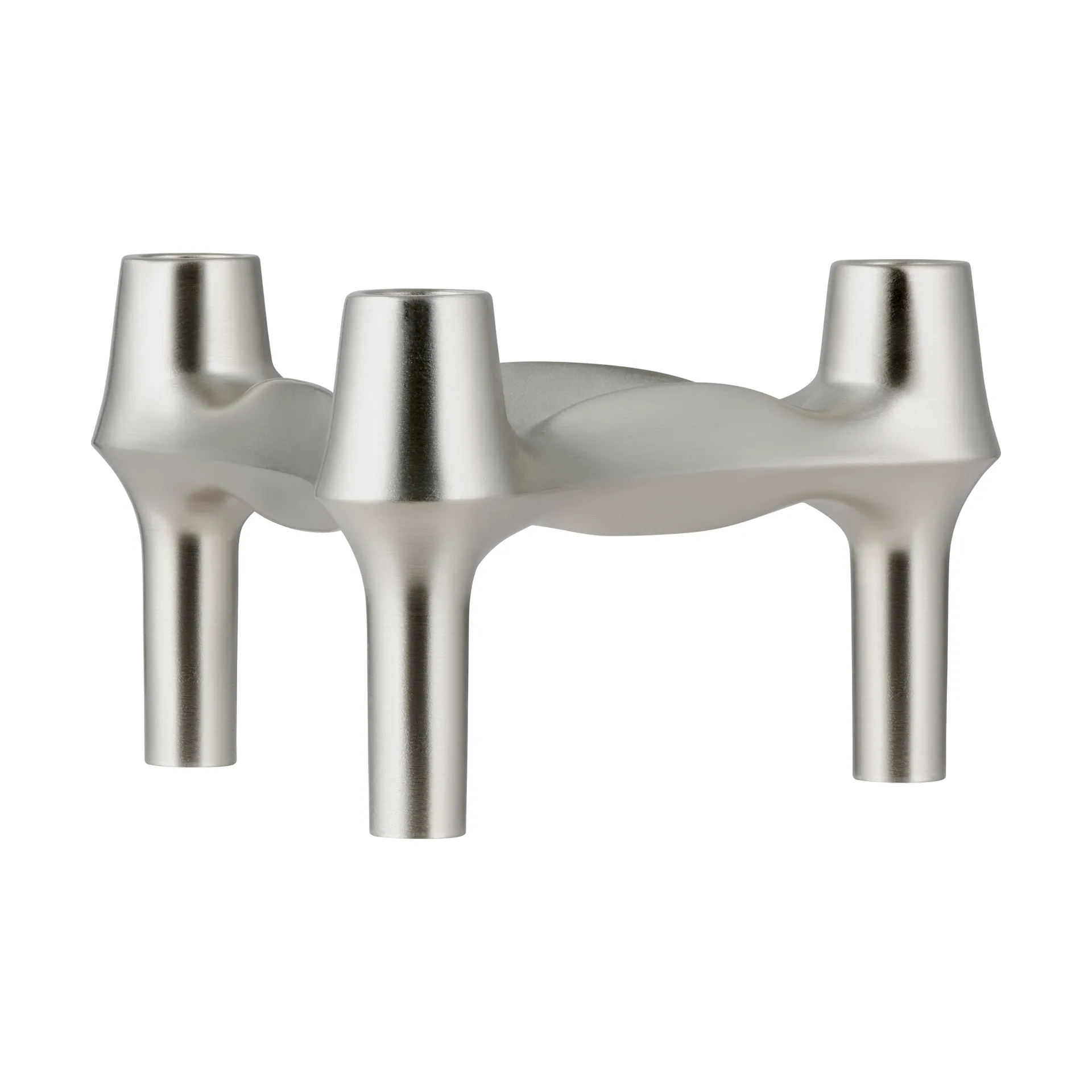 Portacandele STOFF BMF, Cromo spazzolato STOFF