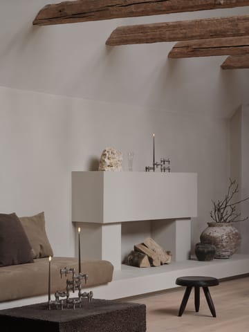 Portacandele STOFF Quist  - Cromo spazzolato - STOFF