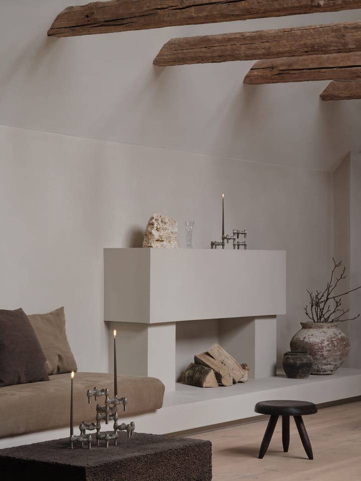 Portacandele STOFF Quist , Cromo spazzolato STOFF
