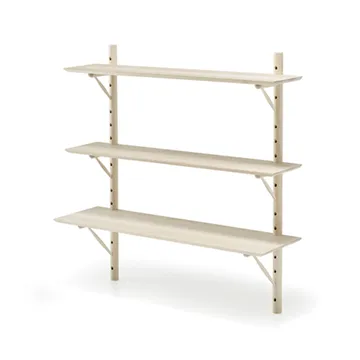 Applique Ikon - betulla chiara laccata opaca, profondità: 21 cm - Stolab