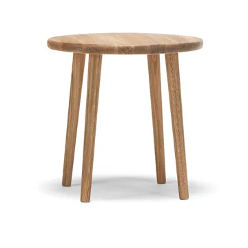Miss Button sgabello rotondo - Rovere oliato naturale, basso, Ø44x45 cm - Stolab