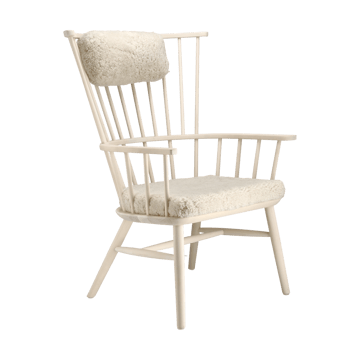 Poltrona con cuscino&poggiatesta Henriette Olio bianco-Moonlight - undefined - Stolab