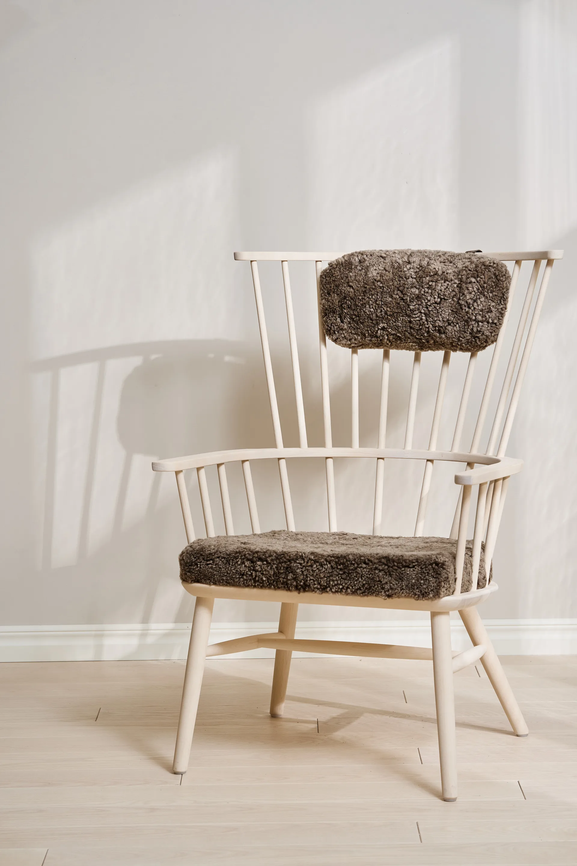 Poltrona con cuscino&poggiatesta Henriette Olio bianco-Sahara Stolab