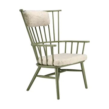 Poltrona con cuscino&poggiatesta Henriette Verde oliva-Moonlight - Stolab