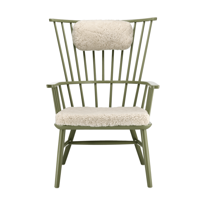 Poltrona con cuscino&poggiatesta Henriette Verde oliva-Moonlight - undefined - Stolab