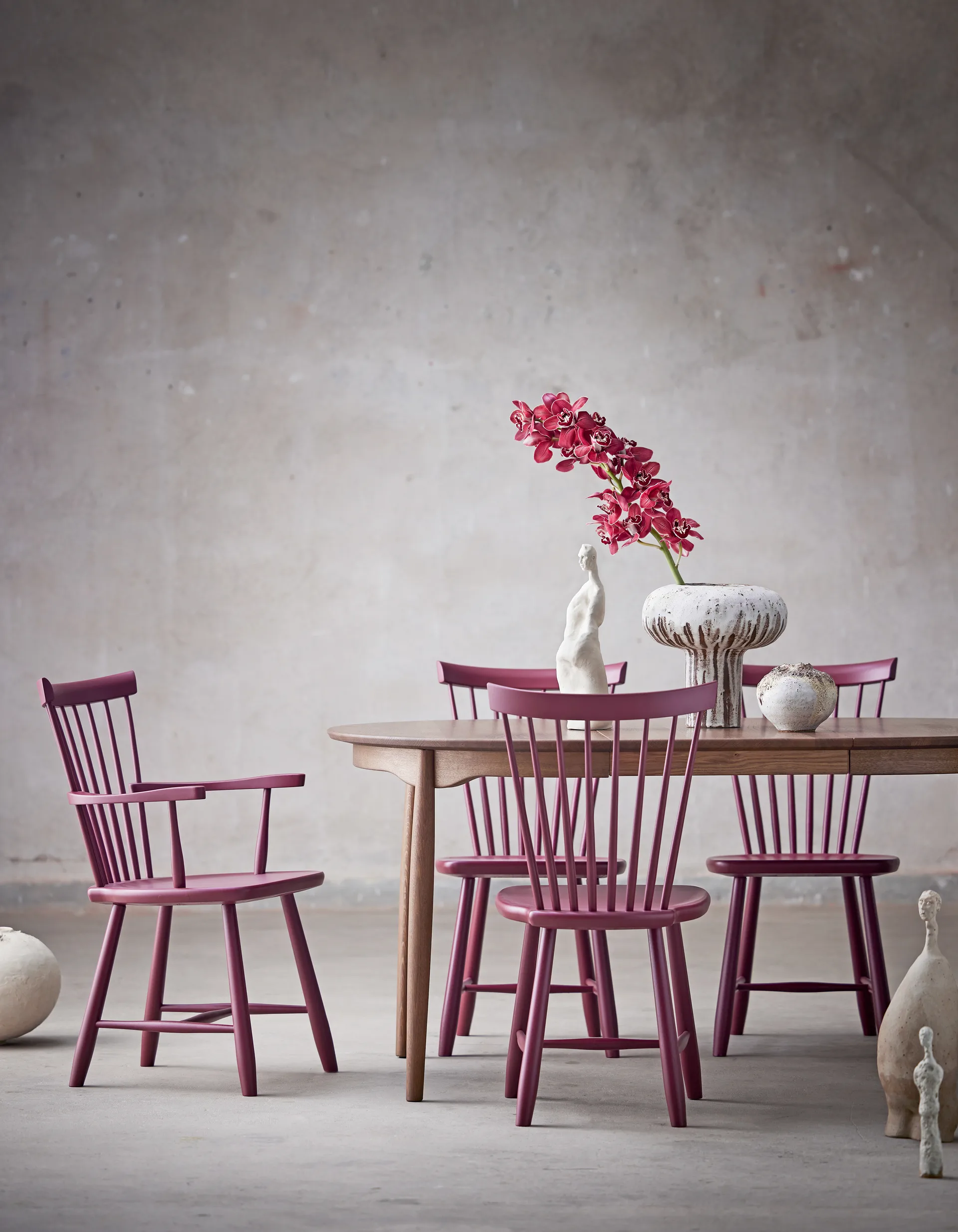 Poltrona Lilla Åland in faggio, Lingon 19 (S6030-R) Stolab