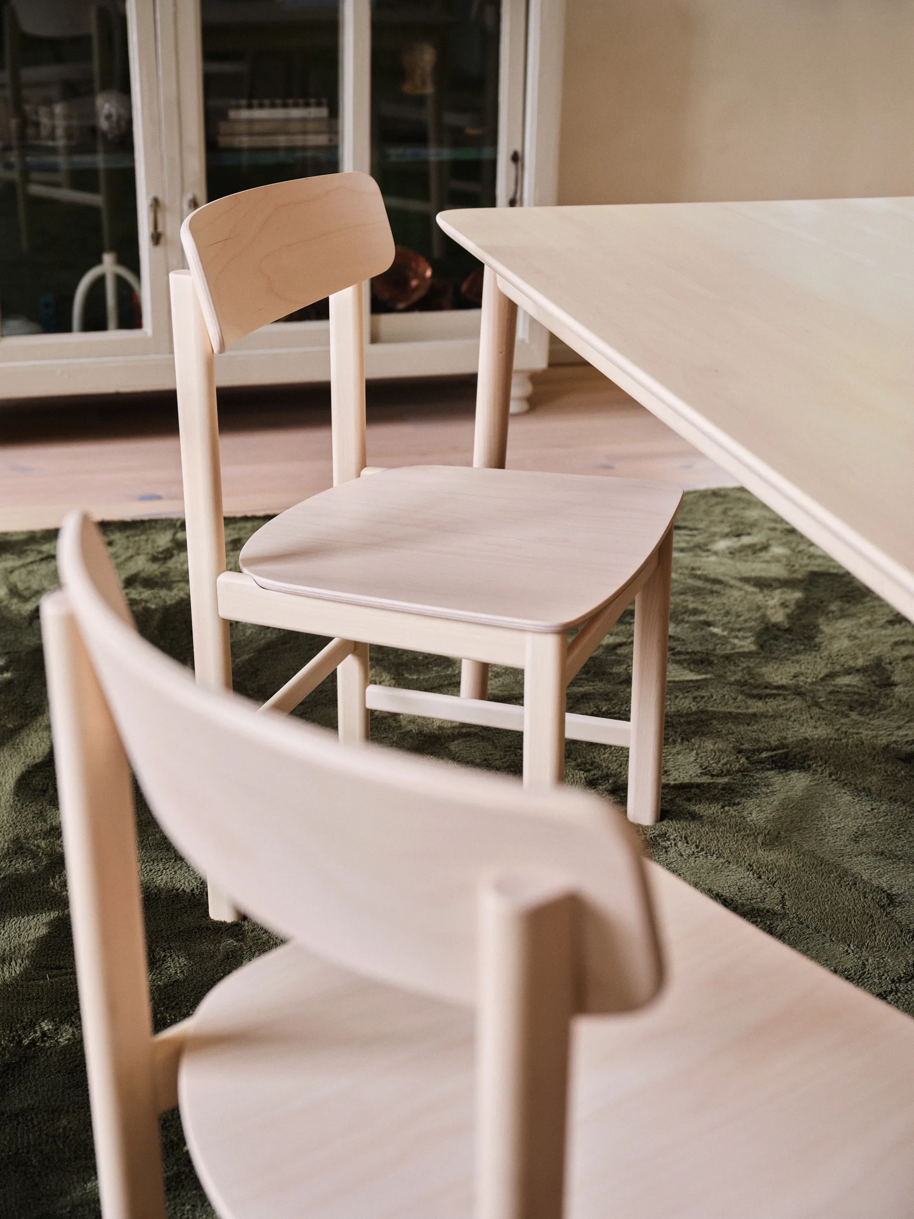 Poltrona Pal, Betulla chiaro laccato opaco Stolab