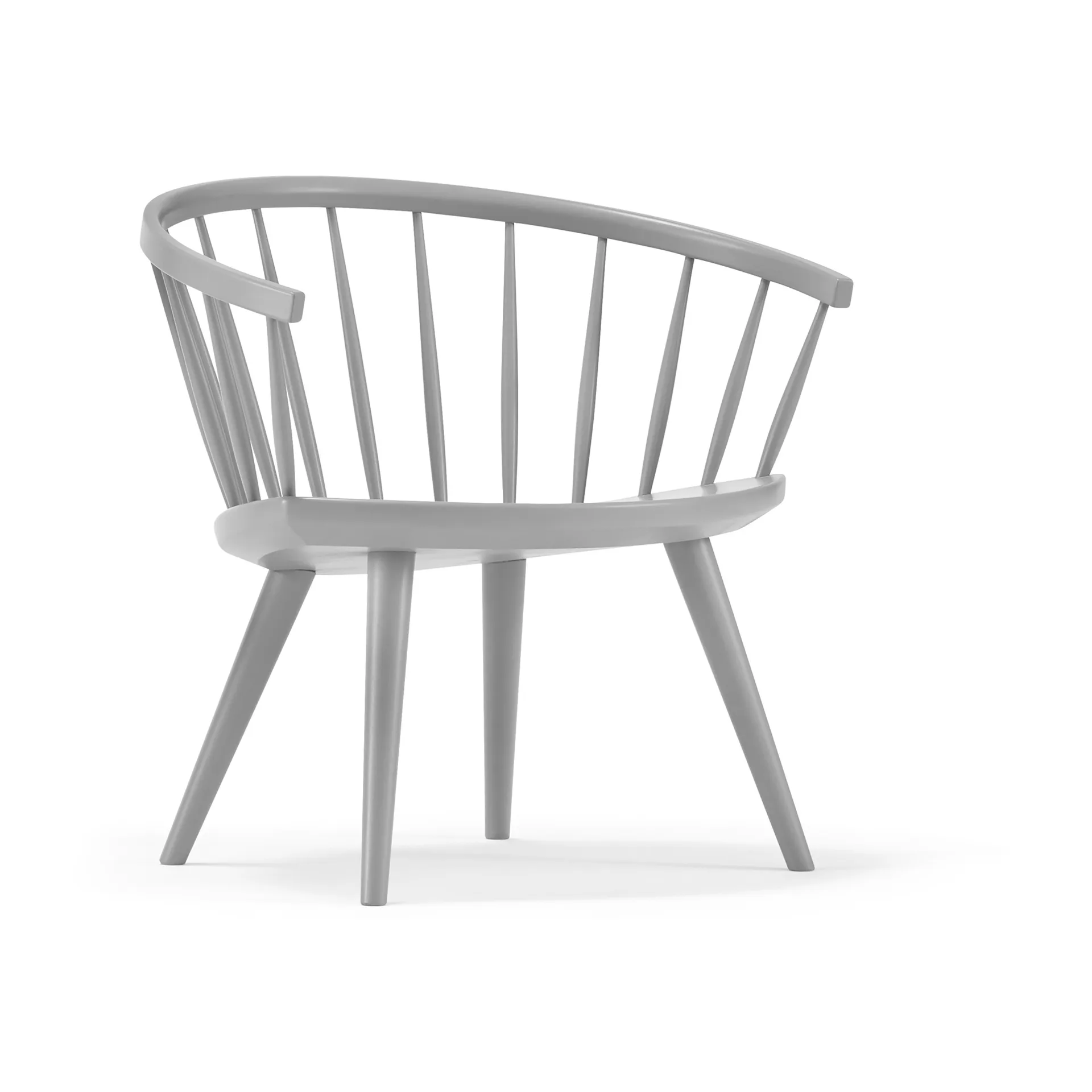 Poltroncina Arka in betulla, Grigio chiaro Stolab