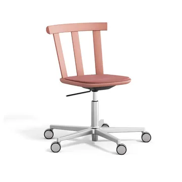 Sedia Alt in betulla girevole con sedile rivestito - Vidar 4, 633 pink-malva 27 - Stolab