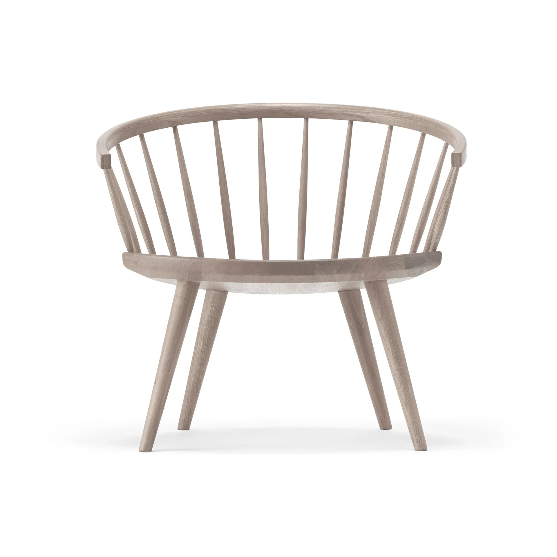 Sedia da salotto Arka in rovere, Oliato bianco Stolab