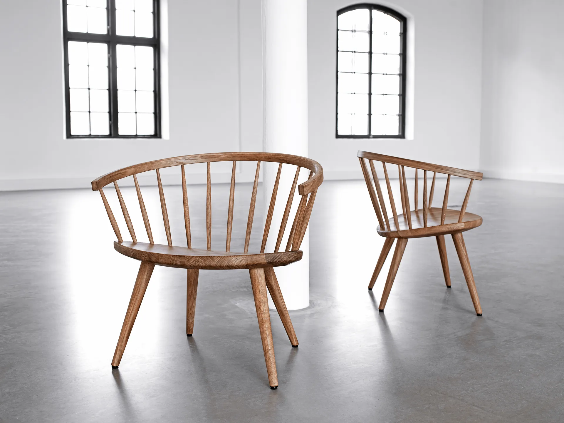 Sedia da salotto Arka in rovere, Olio naturale Stolab