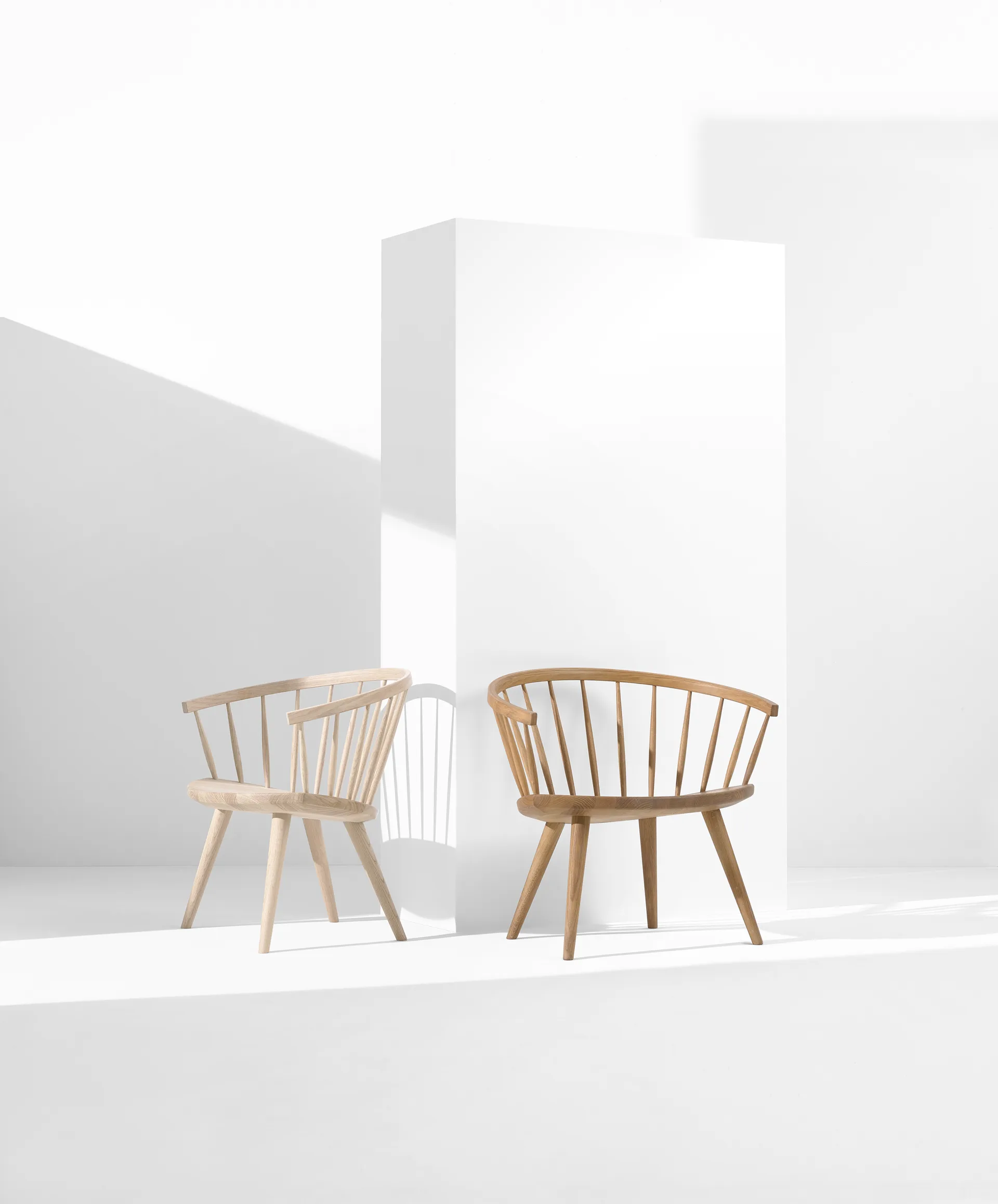 Sedia da salotto Arka in rovere, Olio naturale Stolab