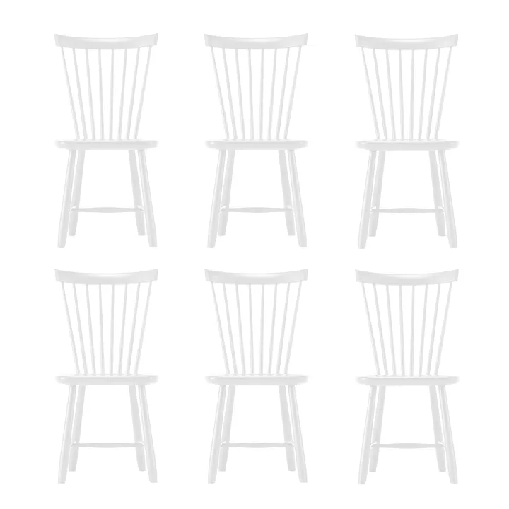 Sedia Lilla Åland, Bianco (betulla), confezione da 6 - Stolab