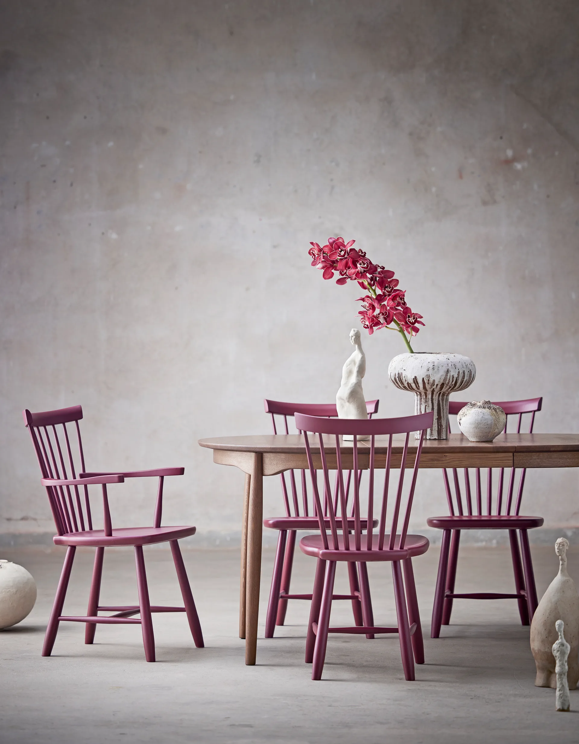 Sedia Lilla Åland in faggio, Lingon 19 (S6030-R) Stolab