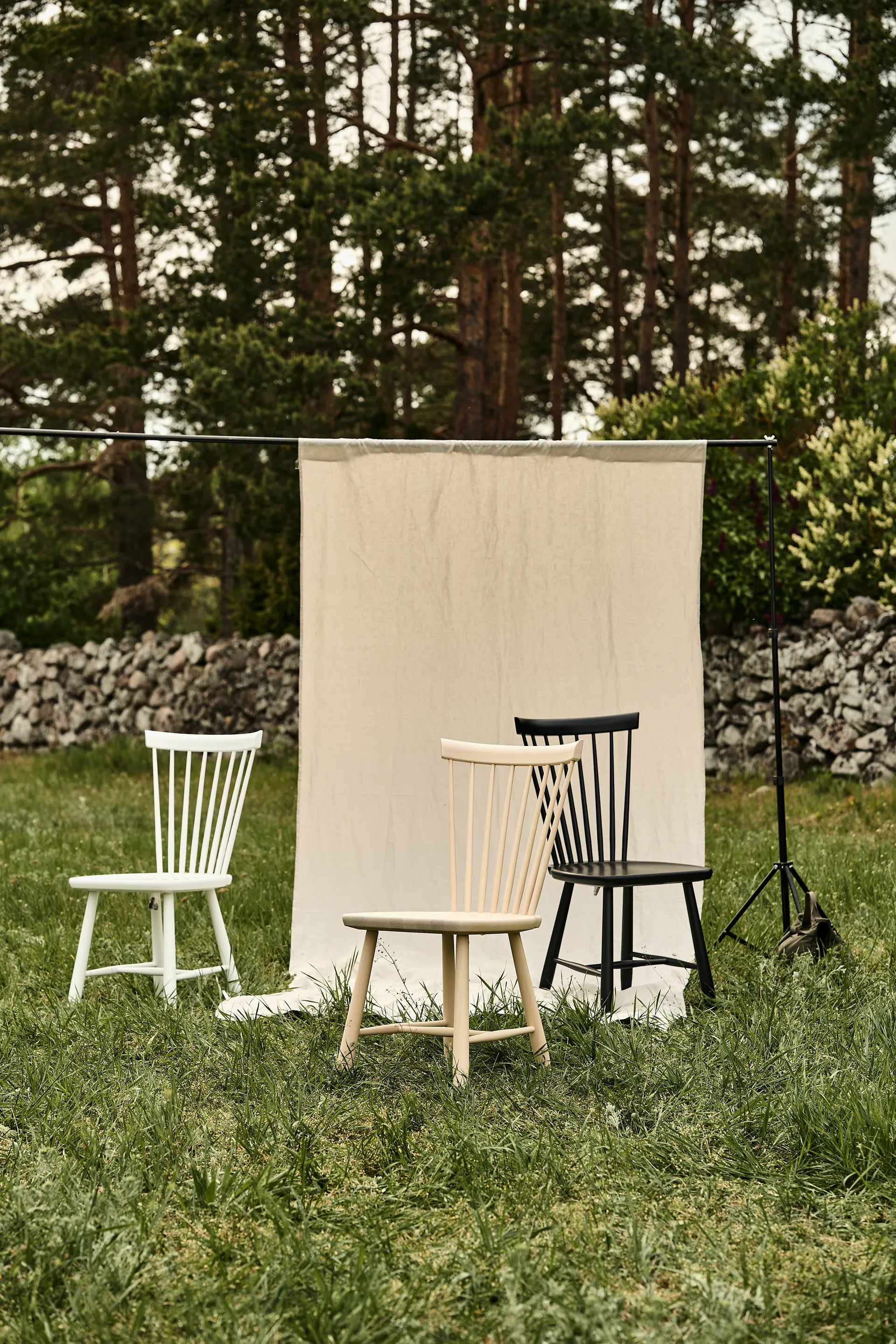Sedia Lilla Åland, Nero 52 (betulla) Stolab
