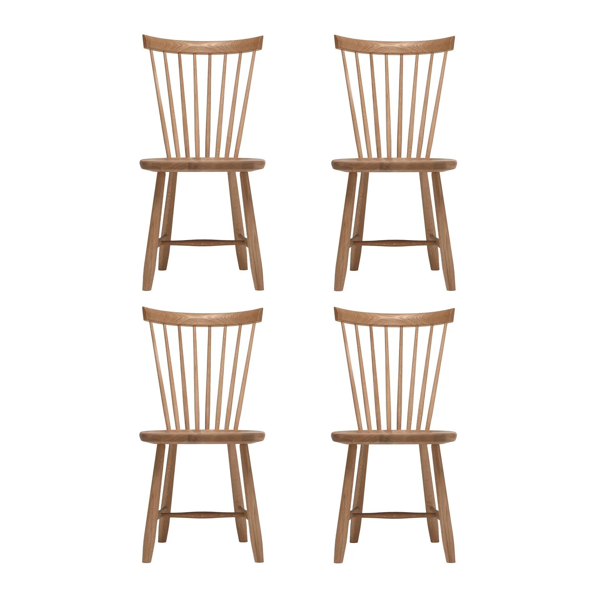 Sedia Lilla Åland, Olio naturale (rovere), confezione da 4,  Stolab