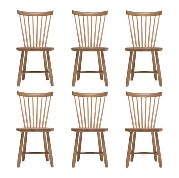Sedia Lilla Åland, Olio naturale (rovere), confezione da 6 - Stolab