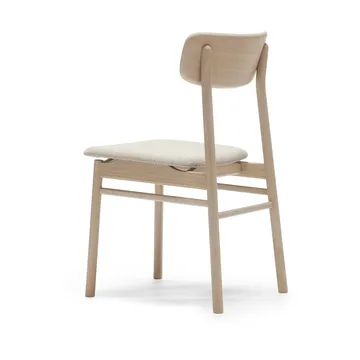 Sedia Prima Vista in rovere oliato - Tessuto Atto Driftwood V3576/01 grigio - Stolab