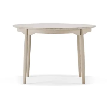 Tavolo da pranzo divisibile Carl - Rovere chiaro verniciato opaco, Ø115 cm - Stolab
