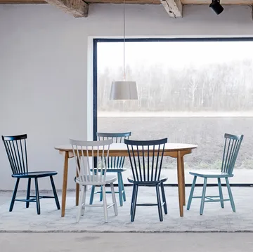 Tavolo da pranzo divisibile Carl - Rovere oliato naturale, Ø115 cm - Stolab