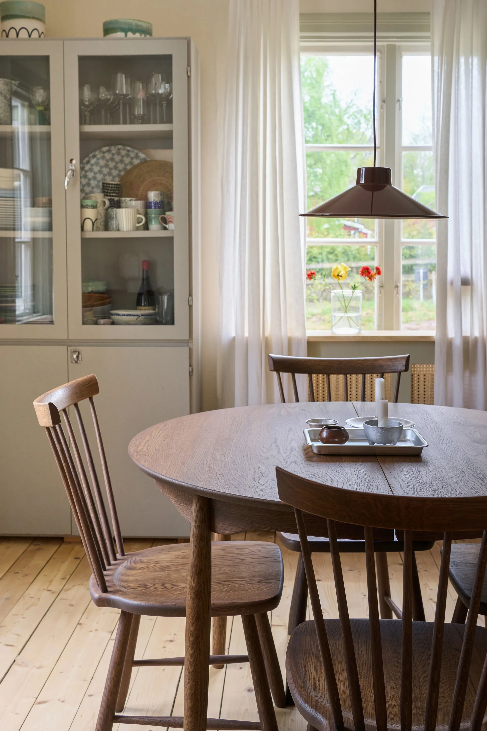 Tavolo da pranzo estendibile Carl, Ø 115 cm, Chocolat brown olio Edizione Speciale (rovere), Ø115 cm Stolab