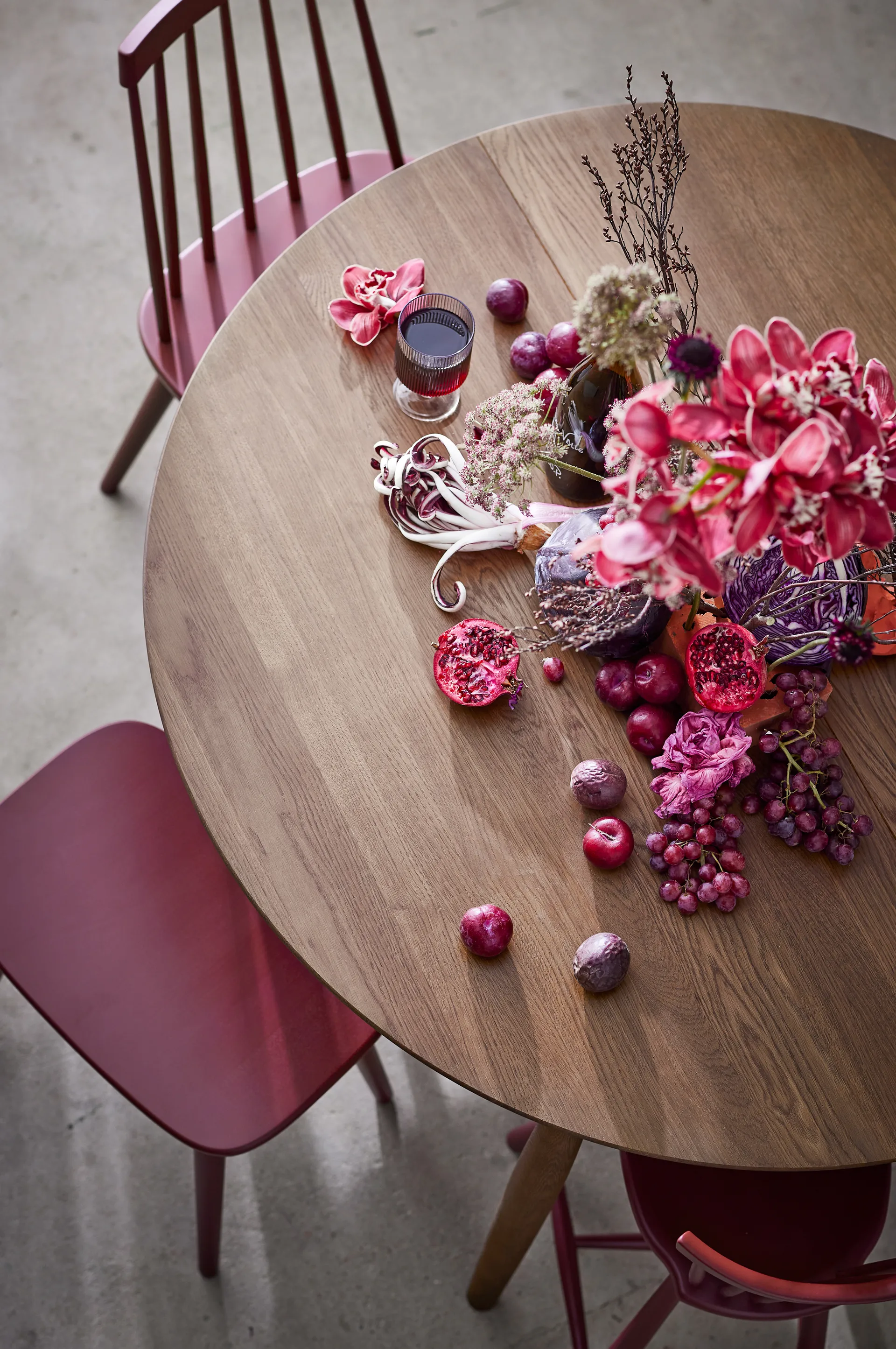 Tavolo da pranzo estendibile Carl, Ø 115 cm, Rovere affumicato Stolab