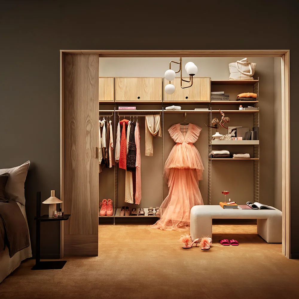 Armadietto con apertura verso l'alto String 78 cm, rovere String