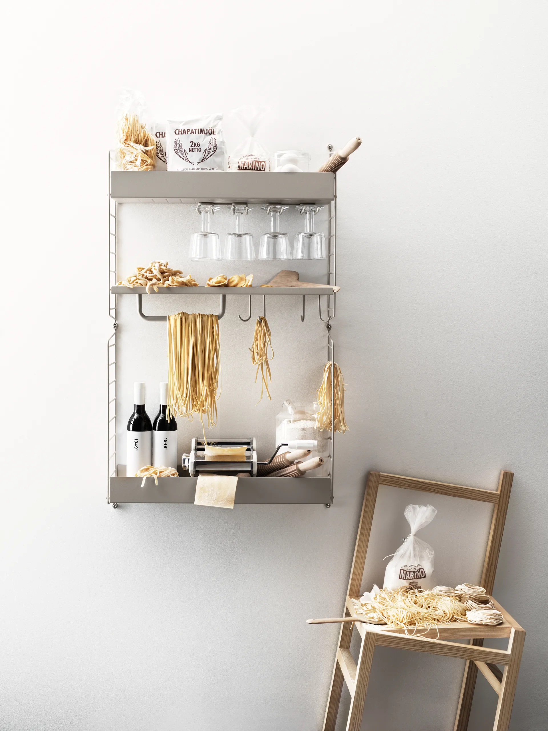 Gancio a J String 5 pezzi, Acciaio inossidabile String