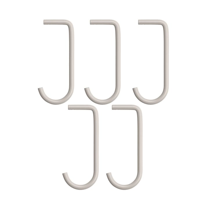 Gancio a J String - beige, 5 pezzi - String