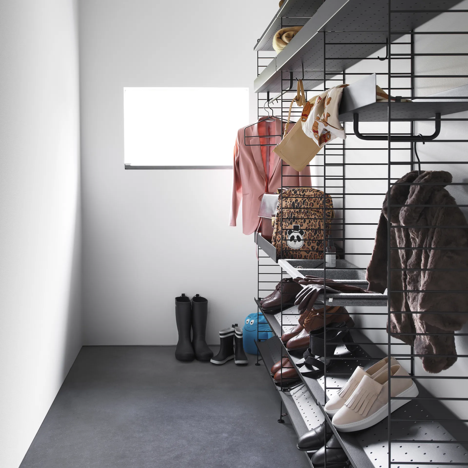 Gruccia String 4 pezzi, Nero String