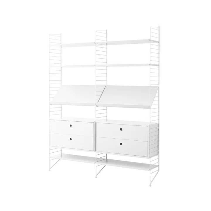 Libreria String combinazione A - bianco  - String