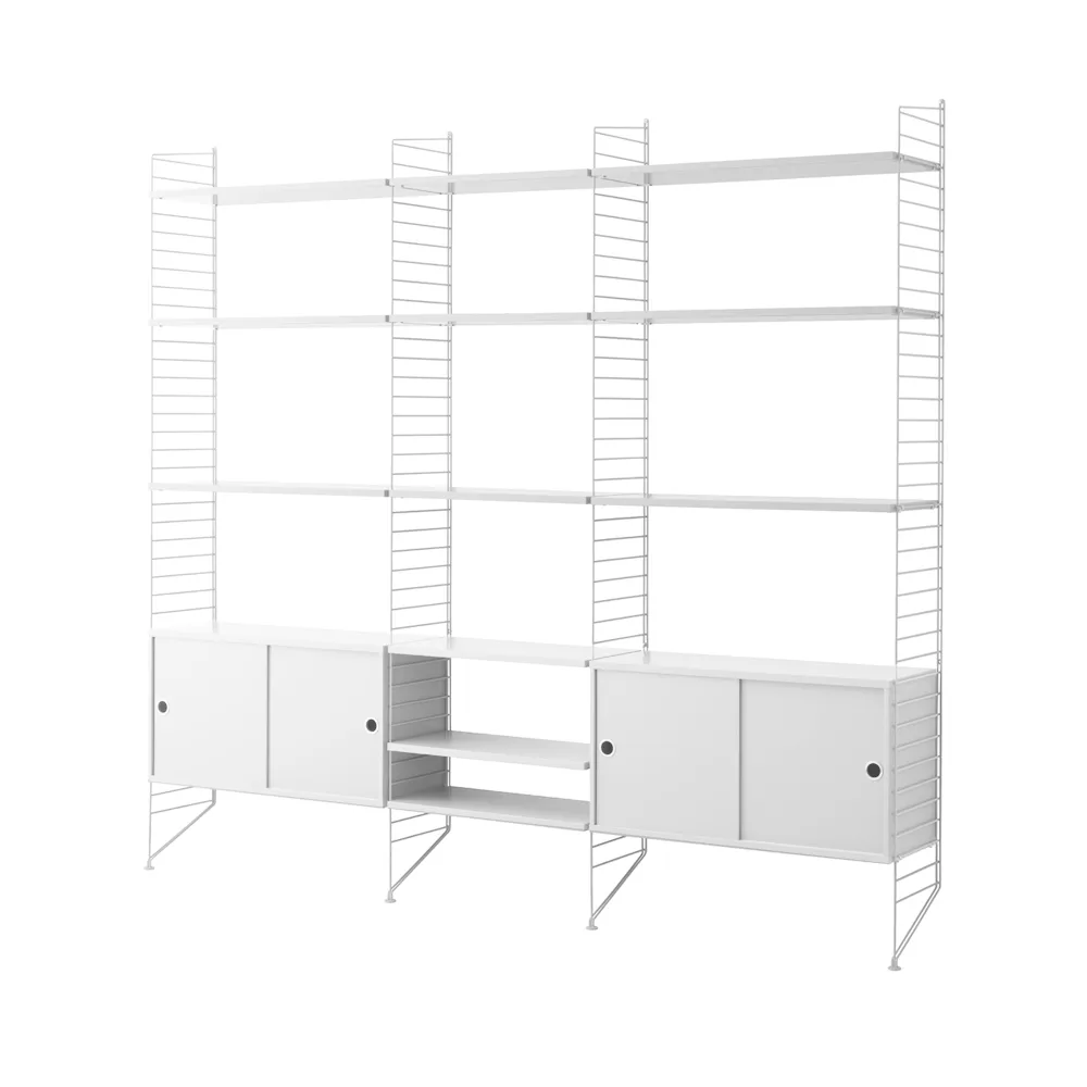 Libreria String combinazione B - bianco String