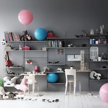 Mensola per scrivania String - Bianco, 78x58 cm - String