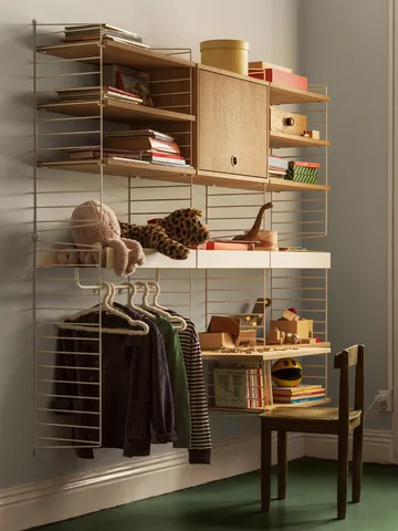 Mensola per scrivania String - Rovere, 58x58 cm - String